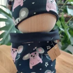 Dwustronna czapka z kominem