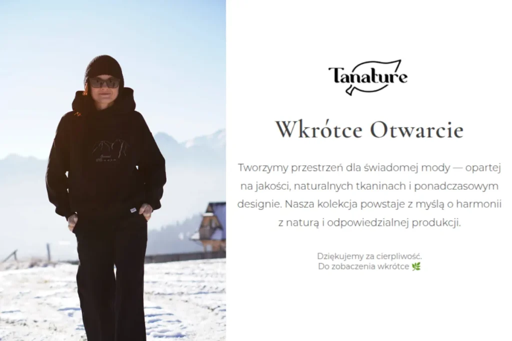 Read more about the article Tanature… wkrótce otwarcie